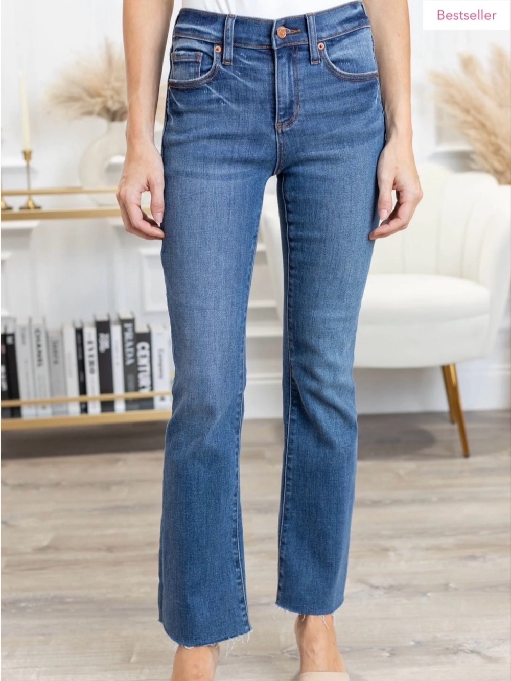 Sneak Peek cropped Demi boot jeans size 31